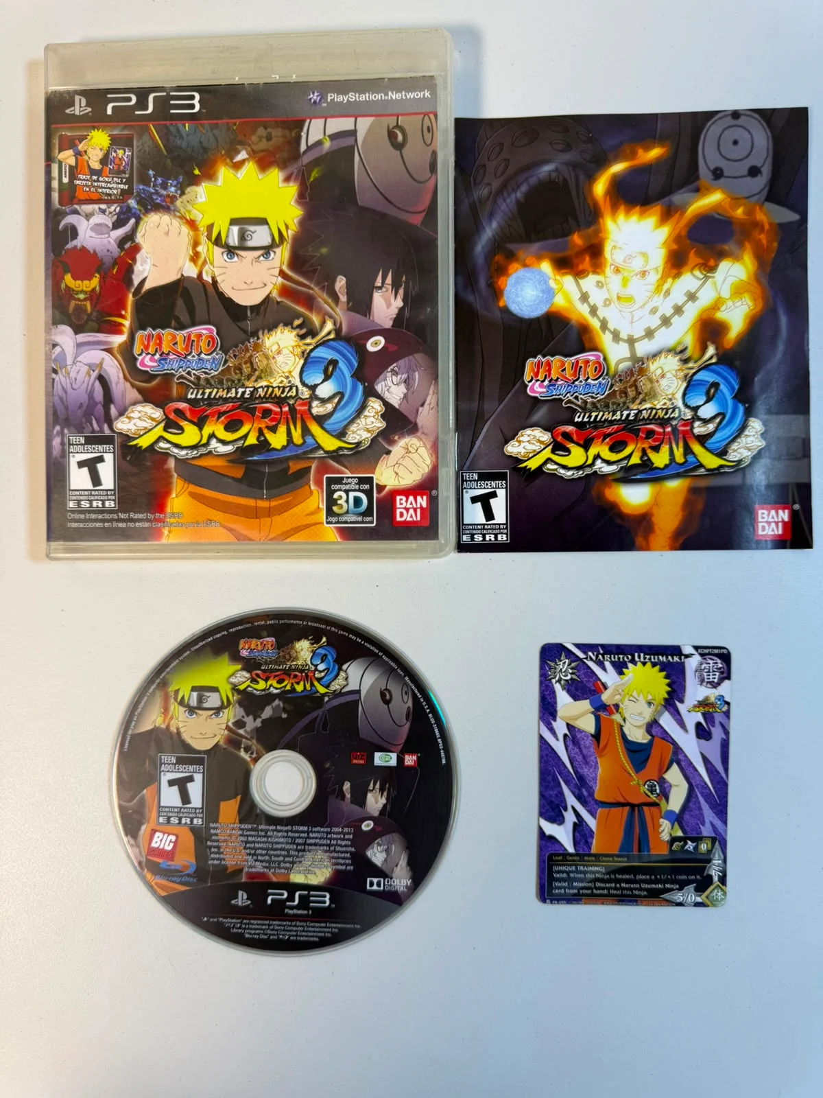 Naruto Shippuden: Ultimate Ninja Storm 3 Card Bônus