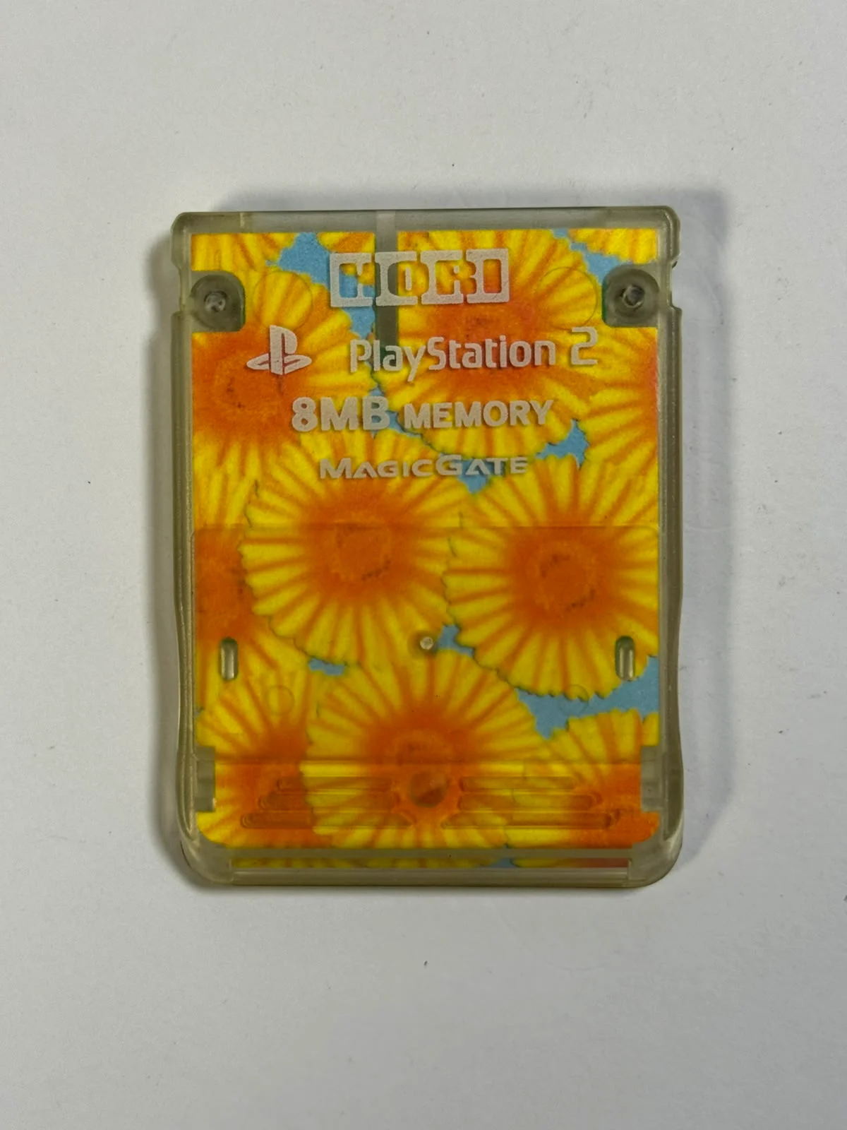 Memory Card de 8 MB - Translúcido ( Estampa Girassóis)