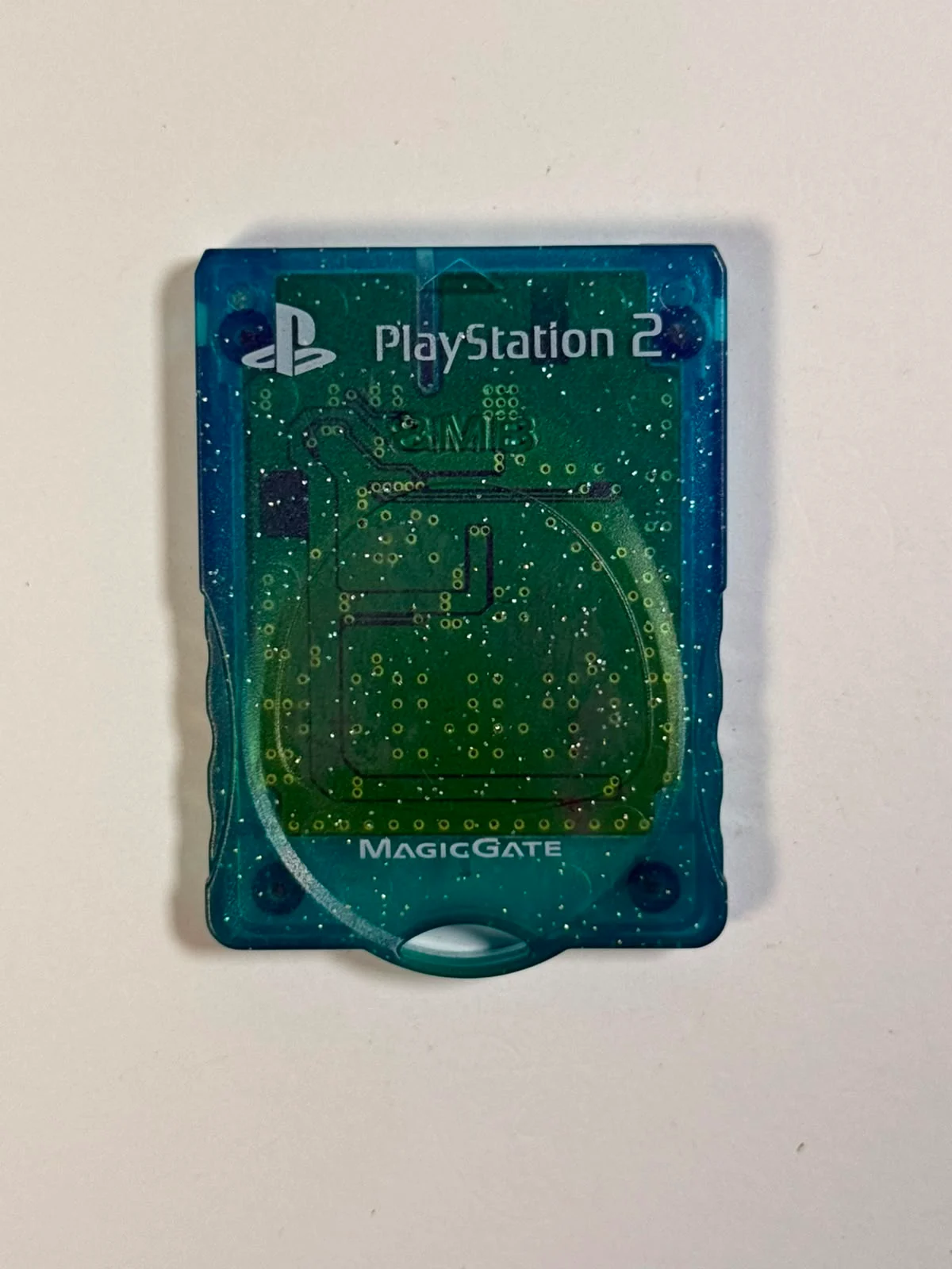 Memory Card de 8 MB - Azul Translúcido (Brilhante)