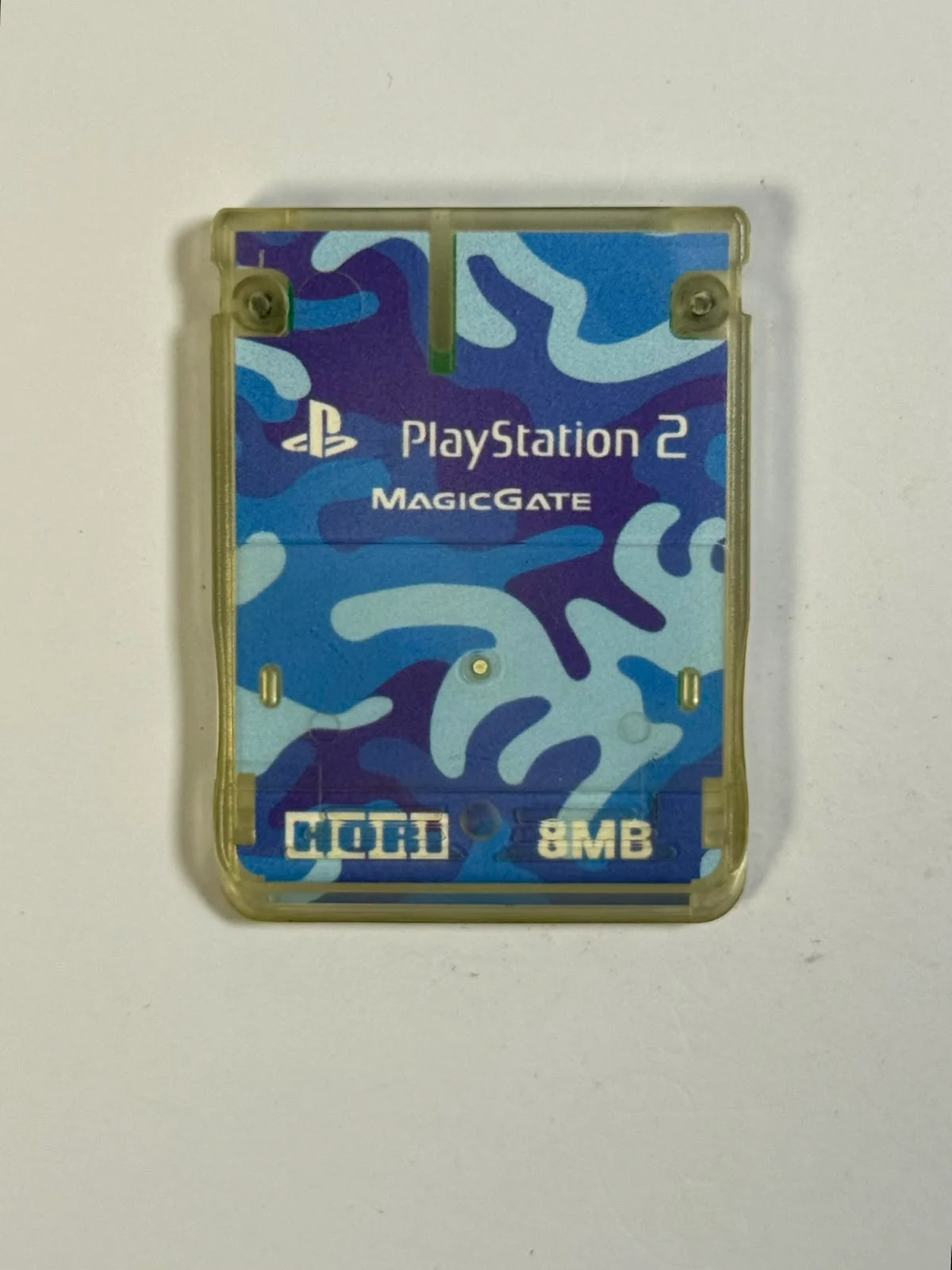 Memory Card de 8 MB - Translúcido ( Estampa Azul Camuflagem)