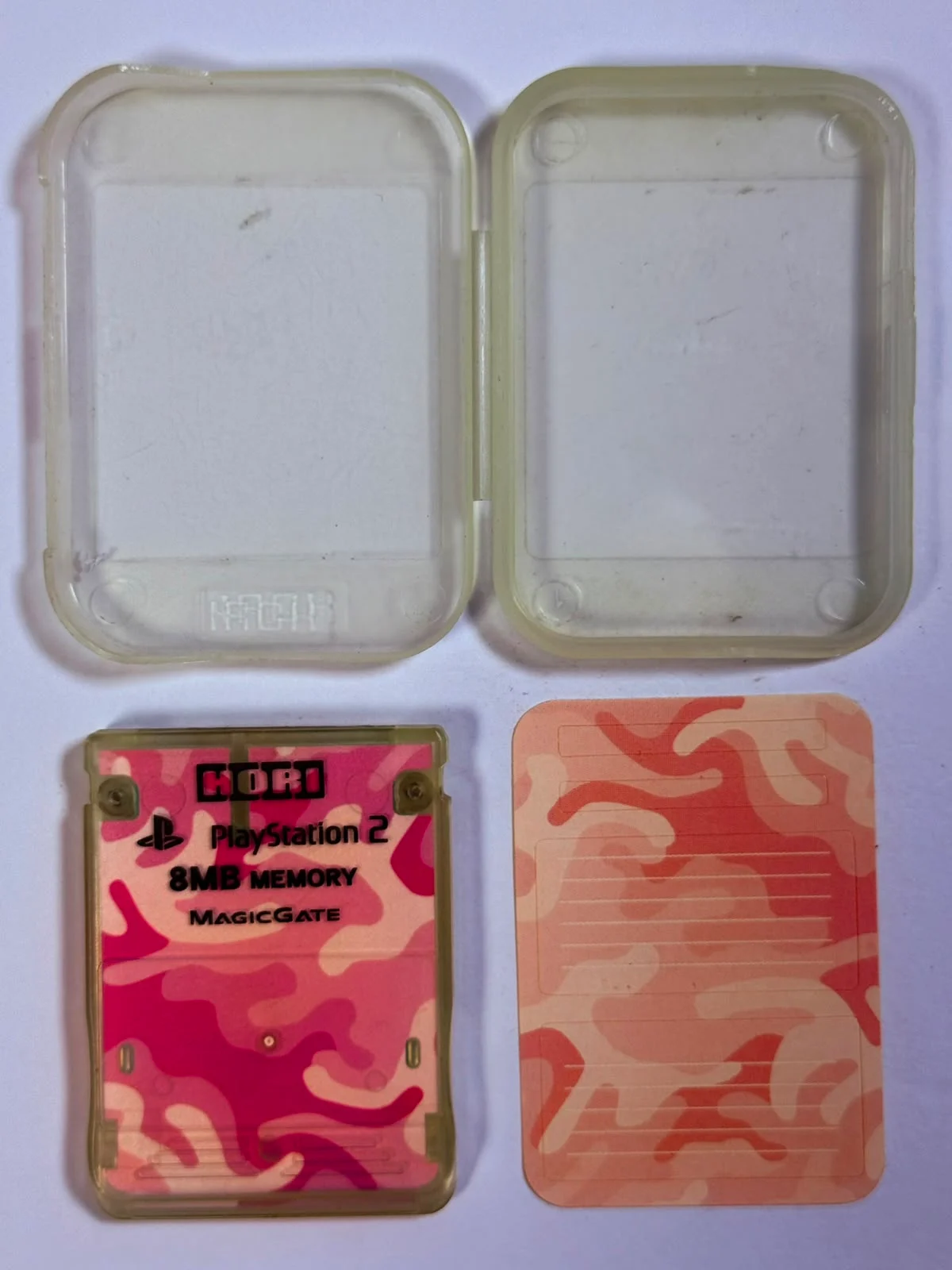 Memory Card de 8 MB - Translúcido ( Estampa Camuflagem Rosa) - com Caixa